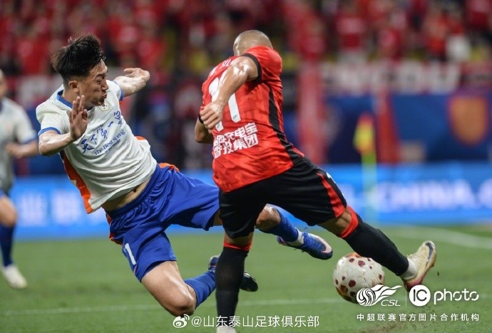 泰山客场0-1蓉城，五轮连胜终结