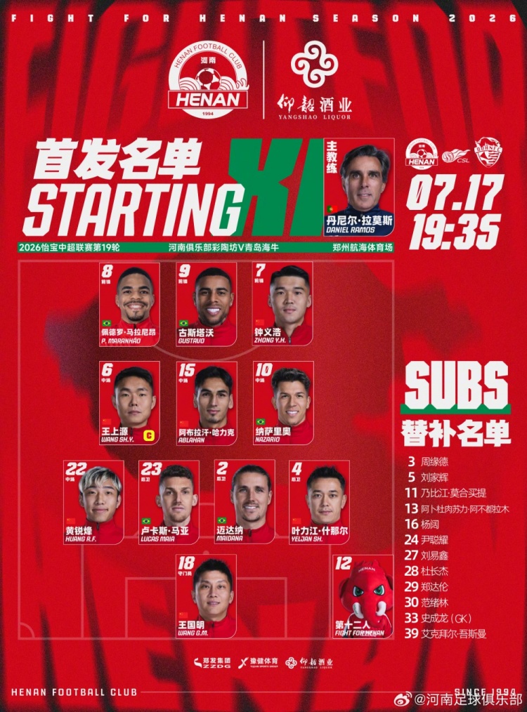 河南俱乐部彩陶坊vs青岛海牛：王上源领衔四外援冲击，海牛防线存隐忧