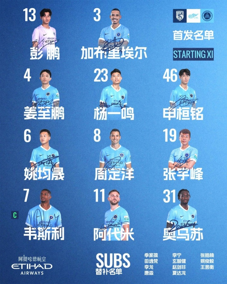 深足客战三镇首发:加布里埃尔领衔,周定洋在中场 深足客战三镇首发:加布里埃尔领衔,周定洋在中场