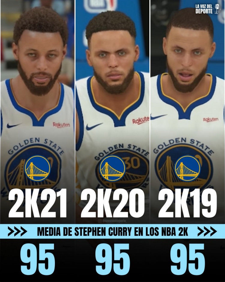库里NBA 2K能力值变迁 新秀仅69 连续8年95+ 库里NBA 2K能力值变迁 新秀仅69 连续8年95+